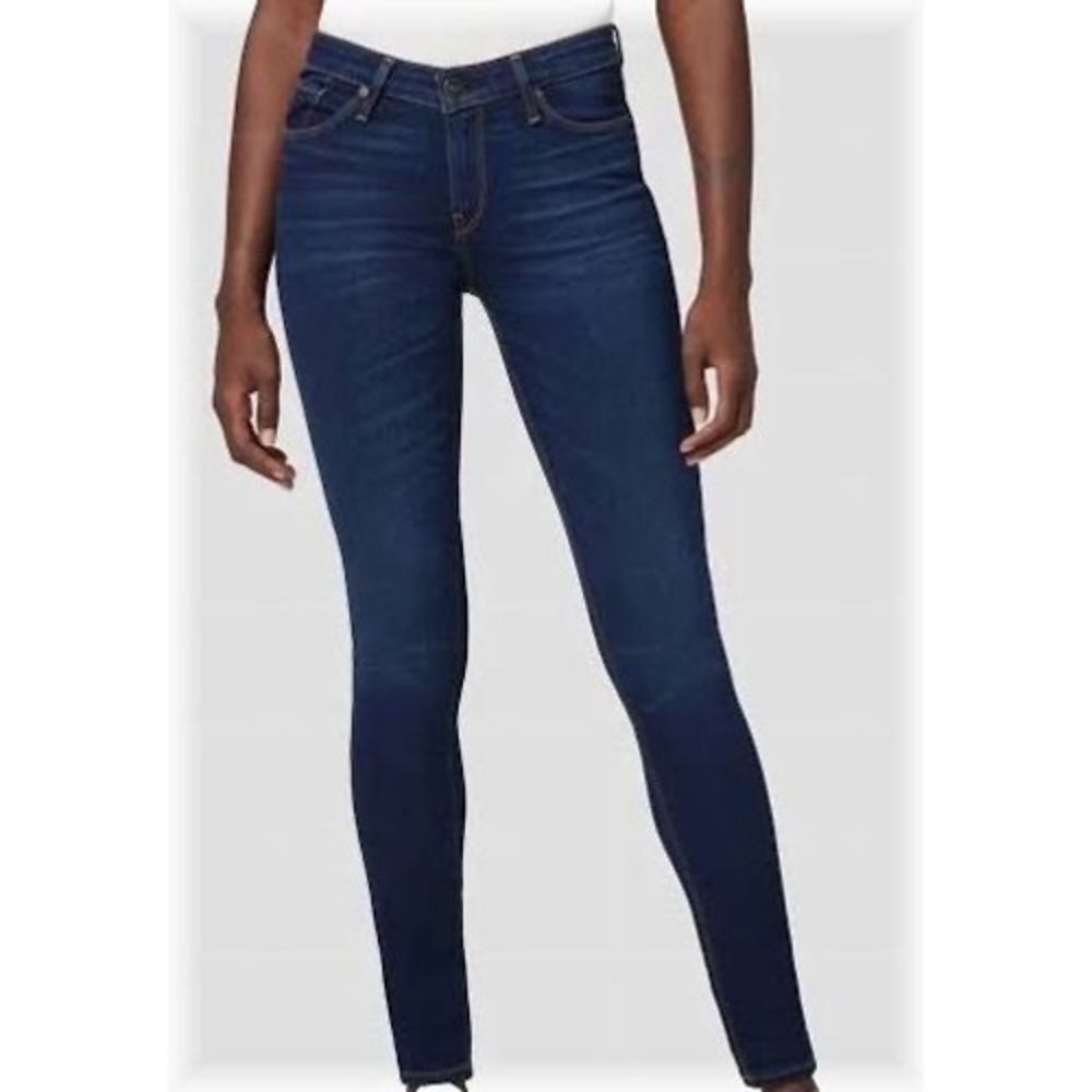 Hudson Krista Super Skinny Dark‎ Wash Denim Jean Boho Preppy Casual Size 28